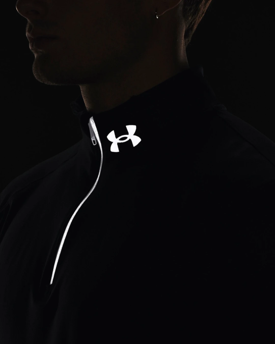 Haut Under Armour Qualifier Run - Noir â Image 3