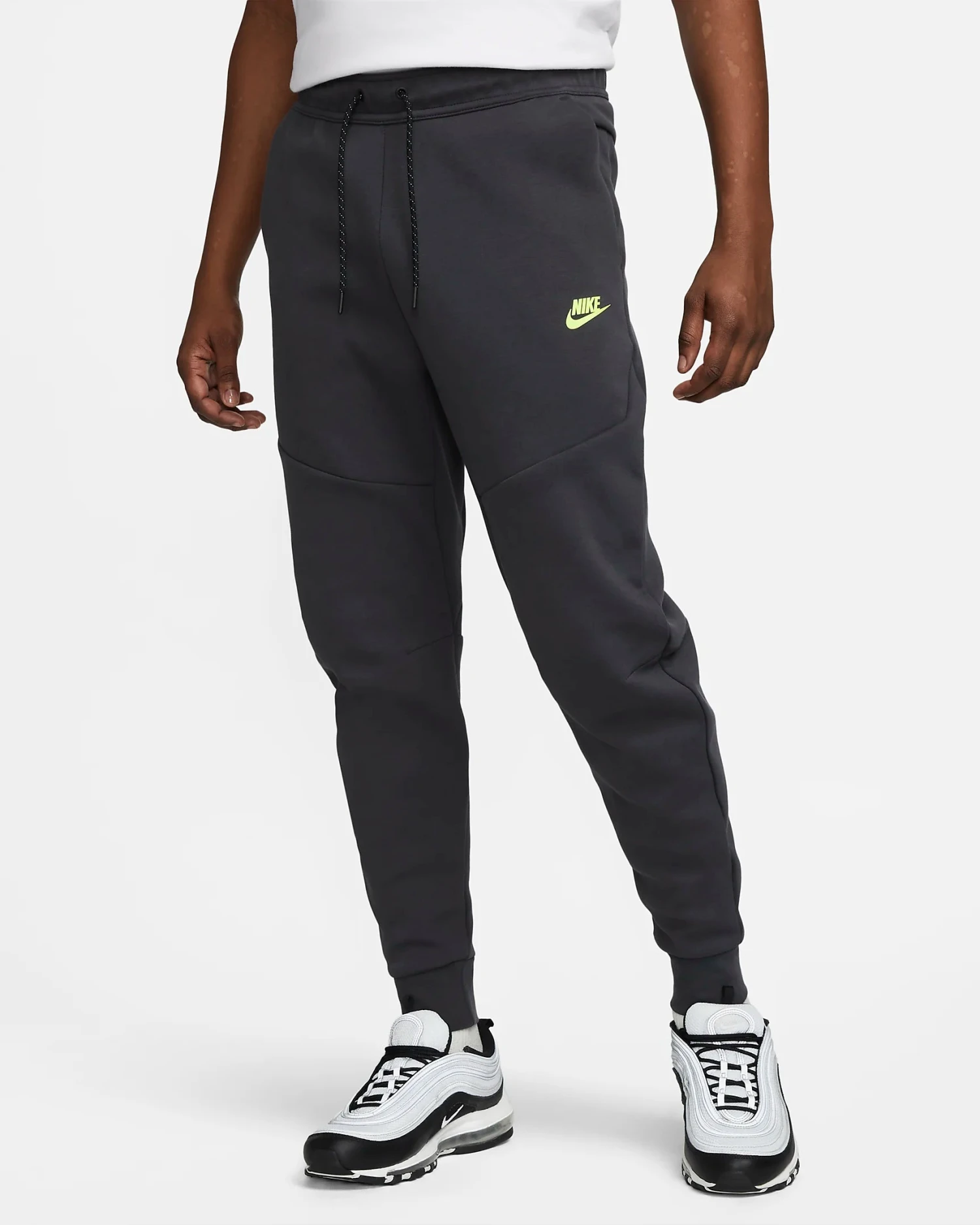 Pantalon Jogging Nike Sportswear Tech Fleece - Gris/Verta