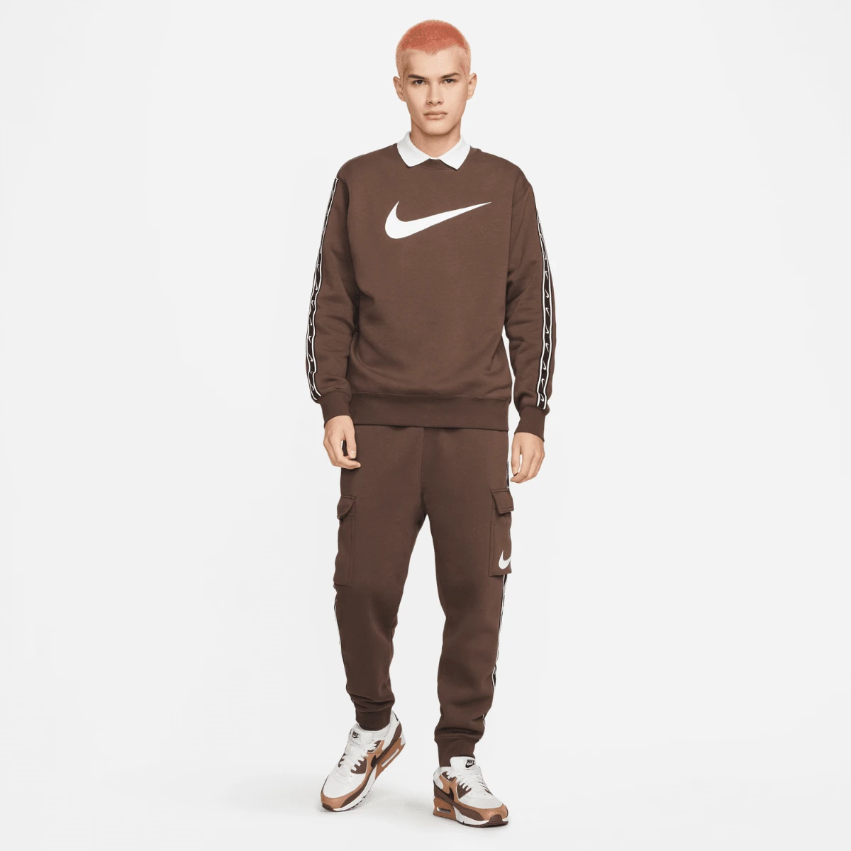 Pantalon Nike Sportswear Repeat - Marron/Blanc/Noira â Image 3