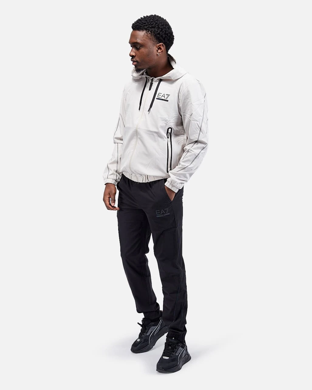 SurvĂȘtement EA7 Tracksuit Ventus 7 - Beige/Noir
