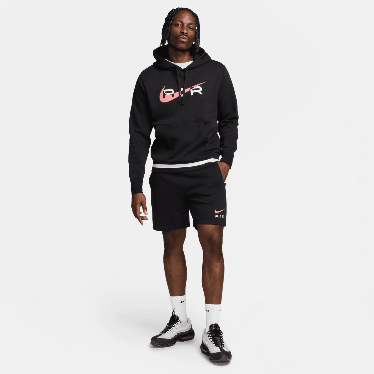 Sweat Ă Capuche Nike Air - Noir/Rougea â Image 4