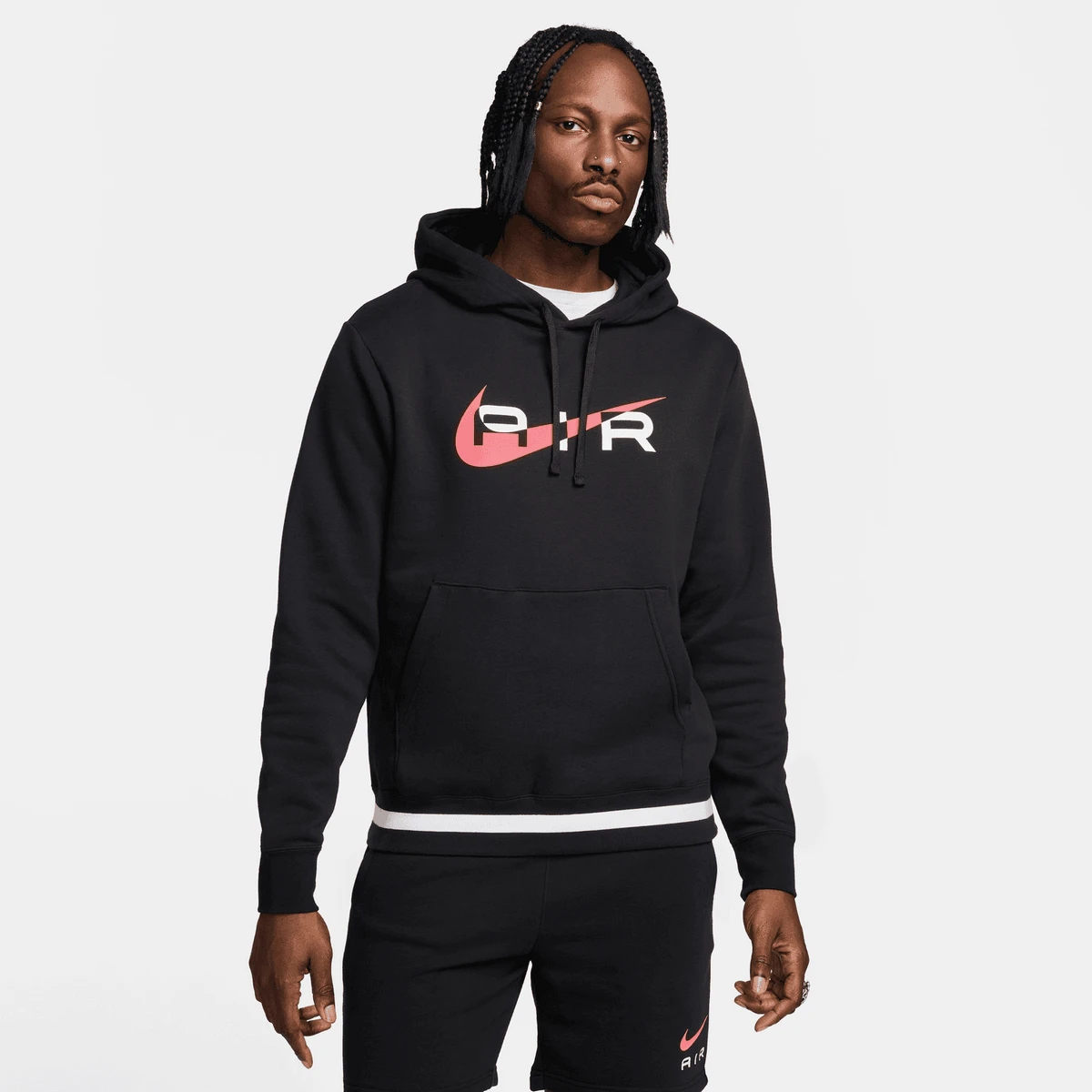 Sweat Ă Capuche Nike Air - Noir/Rougea