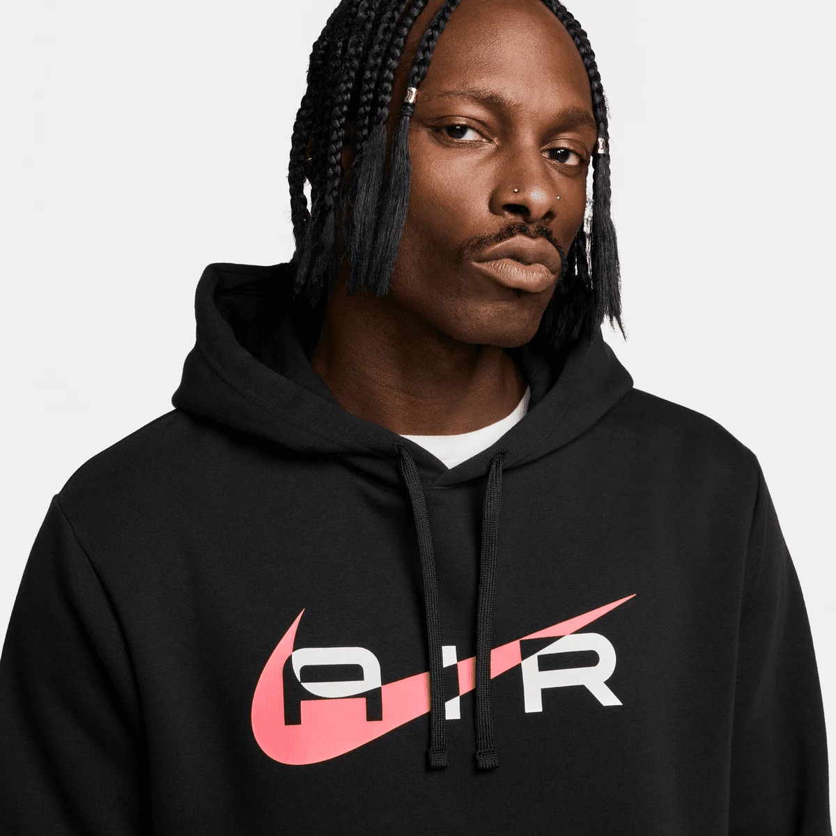 Sweat Ă Capuche Nike Air - Noir/Rougea â Image 3