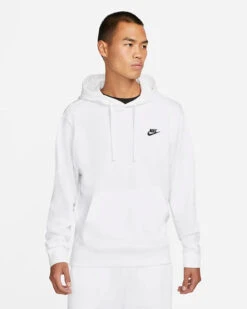 Sweat à Capuche Nike Sportswear Club - Blanc/Noira