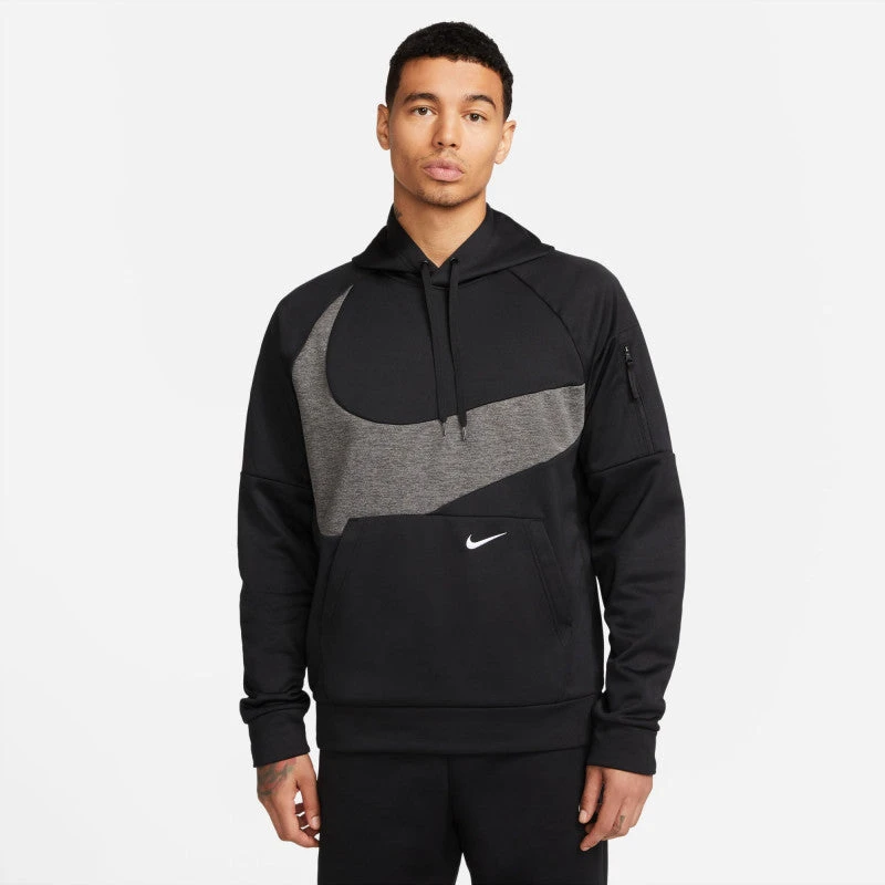Sweat Ă Capuche Nike Therma-Fit - Noir/Grisa