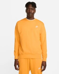 Sweat Nike Sportswear Club - Orange/Blanca