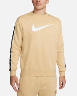 Sweat Nike Sportswear Fleece - Beige/Blanc/Noira