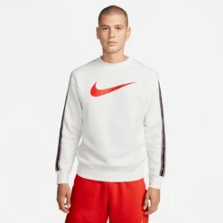 Sweat Nike Sportswear Fleece - Beige/Rouge/Noira