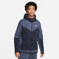 Veste à Capuche Nike Tech Fleece - Bleu/Noir