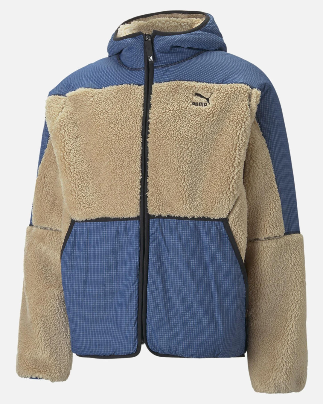 Veste Ă Capuche Puma Sherpa - Beige/Bleua