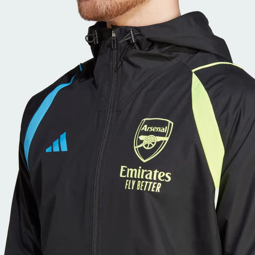 Veste Coupe-Vent Arsenal 2023/2024 - Noir â Image 4