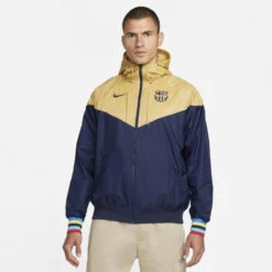 Veste Coupe-Vent FC Barcelone 2022/2023 - Bleu/Or