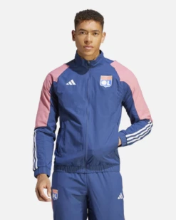 Veste De Survêtement OL 2023/2024 - Bleu/Rose