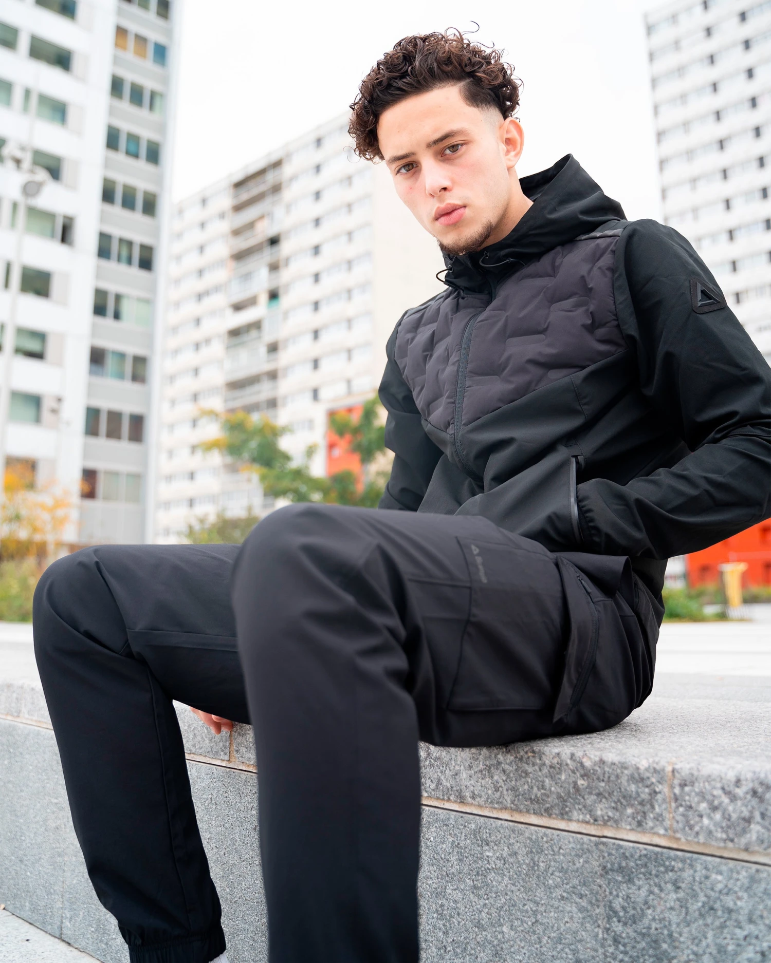 Pantalon Cargo Scampia Niro - Noir â Image 3