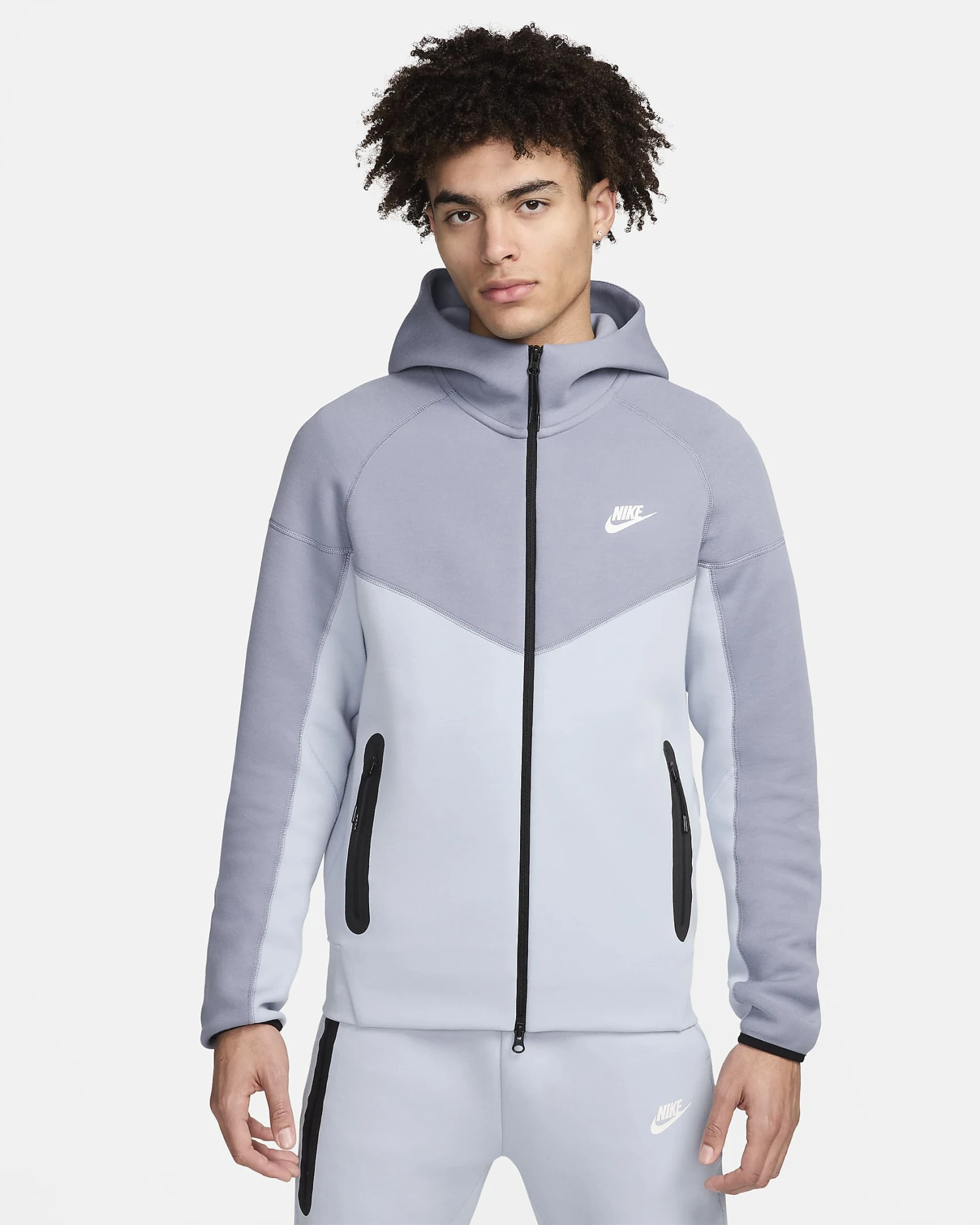 Veste Nike Tech Fleece Windrunner - Bleua