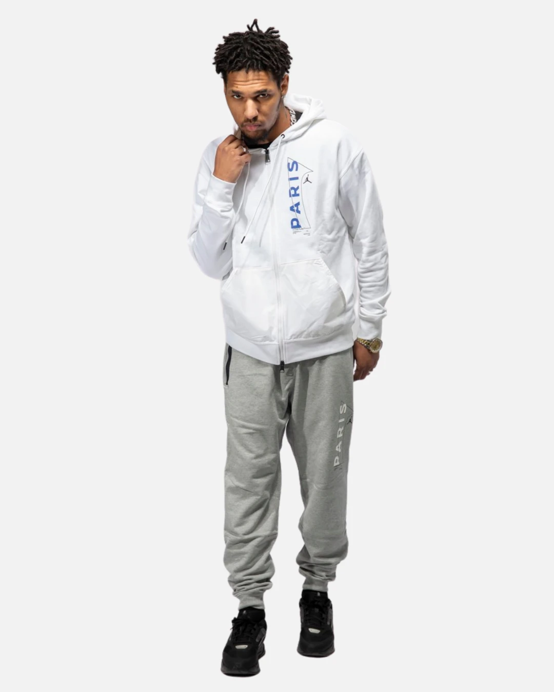 Veste D'entrainement PSG X Jordan 2022/2023 - Blanc/Bleu â Image 2